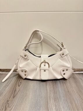 *NWOT* Pleated Hobo Shoulder Bags Metallic PU Leather Clutch Handbag
